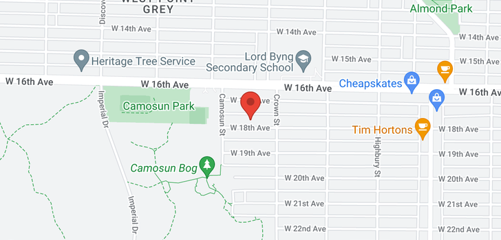 map of 4047 W 18TH AVENUE